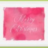 Watercolor Merry Christmas Wall Art