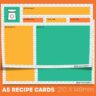 Formica A5 recipe card