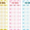 Multi Floral Free Printable To Do Lists